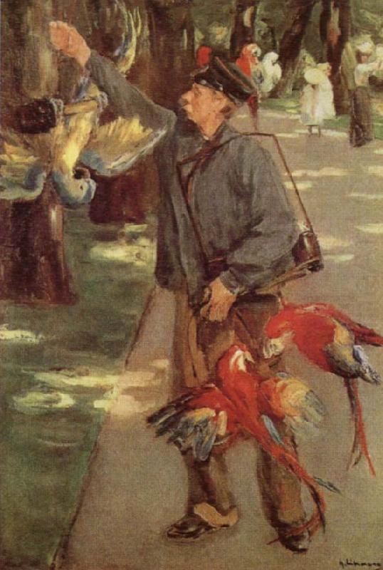 Max Liebermann Man with Parrots china oil painting image